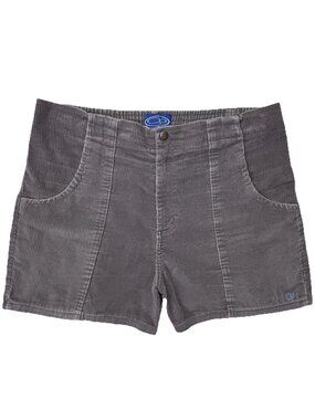 VTG Ocean Pacific Wide Wale Corduroy Surf Shorts Mens 36 Gray 4” Inseam USA Made